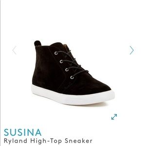 High-Top Suede Sneakers